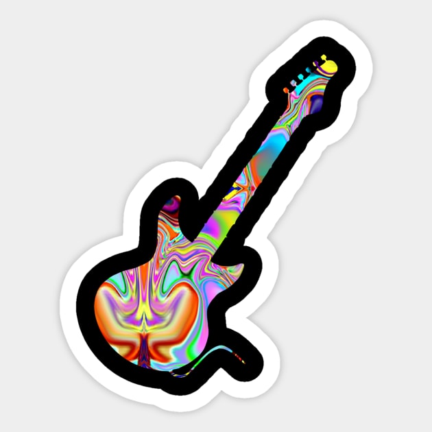 Rock Guitar 03 Sticker by kensor